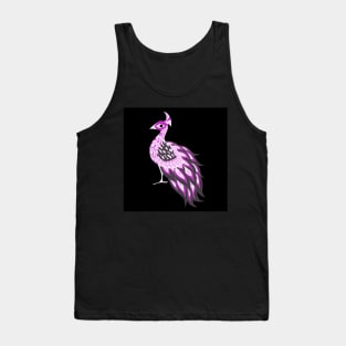 purple peacock bird with royal feathers ecopop Tank Top